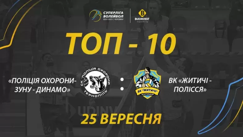 «Поліція охорони-ЗУНУ-Динамо» - ВК «Житичі-Полісся»: топ-10 розіграшів