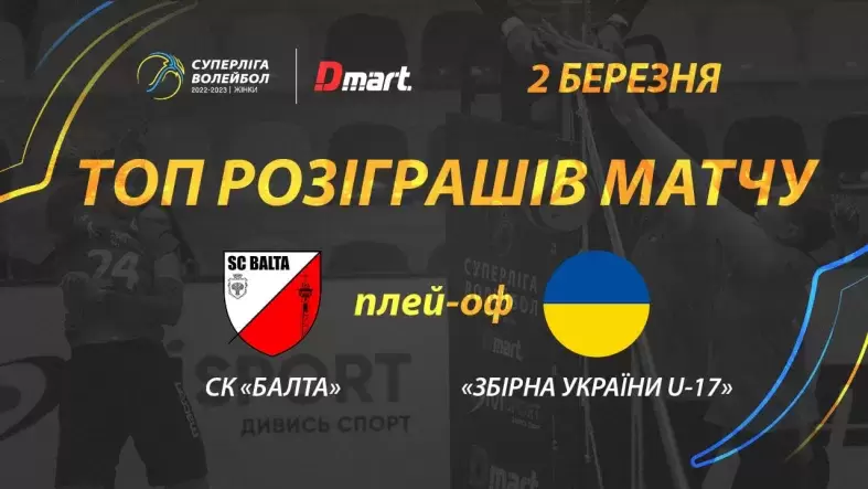 Найцікавіші моменти та розіграші матчу СК «Балта» - «Збірна України U-17»