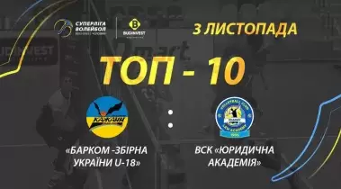 ТОР-10 кращих розіграшів матчу «Барком-Збірна України U-18» - ВСК «Юридична академія»