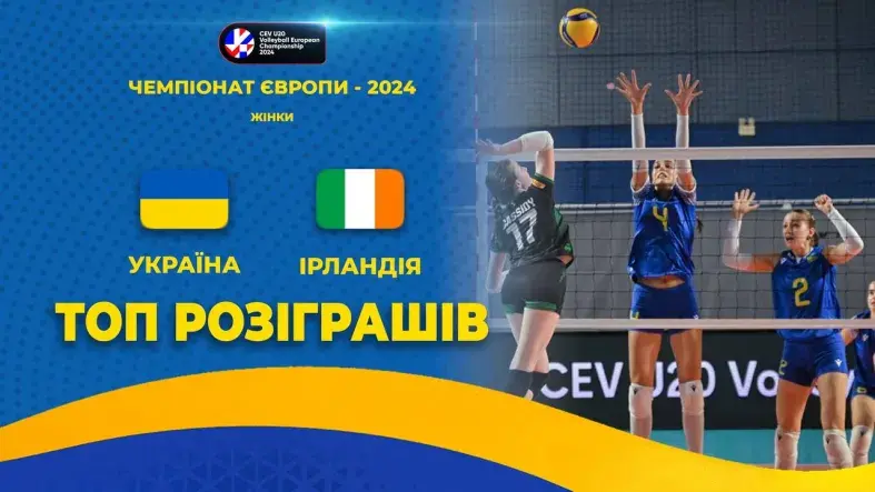 Швидкісна перемога українок над збірною Ірландії. ТОП розіграшів матчу